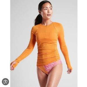 Athleta Pacifica Contoured Top in Orange Size XS